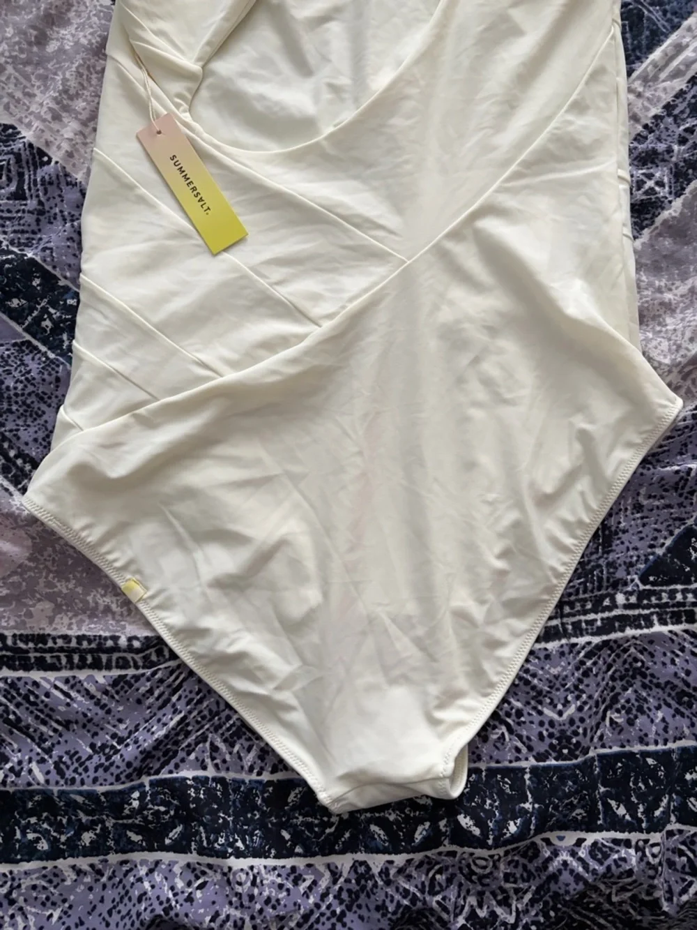 Summersalt Bachelorette Swimsuit One-Shoulder White - Picture 15 of 16